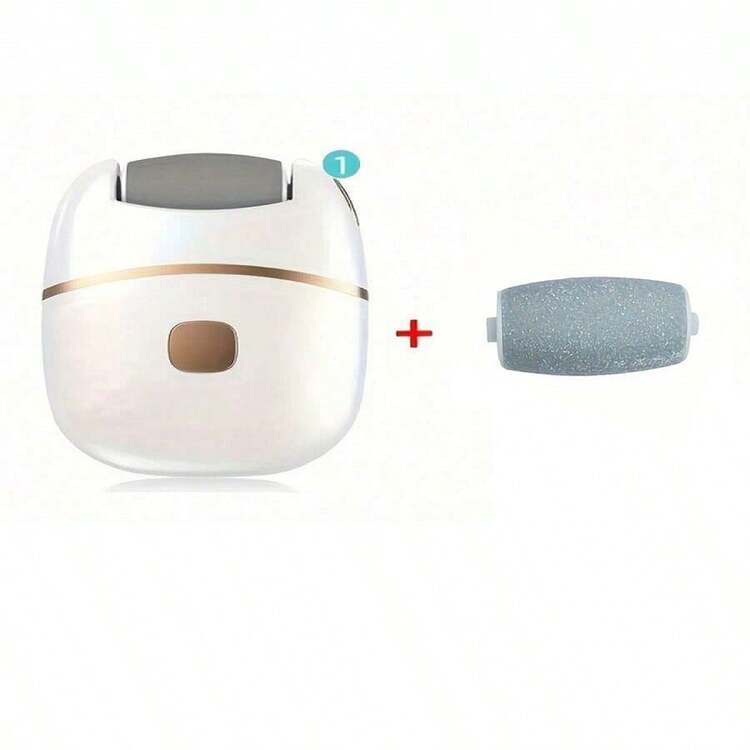 1 pieza Pulidora eléctrica recargable para pies, Dispositivo de pulido de pies de cuero grueso, Pulidora de pies - Multicolor - Añade 10