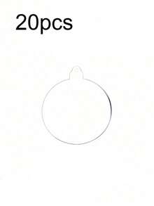 20 đồ trang trí bằng Acrylic tròn trong suốt, đĩa tròn Acrylic trong suốt 3 inch có lỗ, đồ trang trí Giáng sinh bằng Acrylic tròn trong suốt dùng để treo cây thông Noel, chạm khắc, sơn và đồ thủ công tự làm, Giáng sinh - Trong sáng - Xem 11