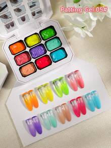 AiFer Bộ 9 màu sơn gel chấm bi, độ bão hòa cao, màu gel bán đặc phổ biến, thích hợp cho các tiệm làm móng. - Nhiều màu - Xem 4