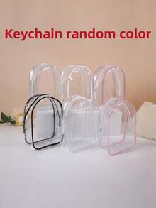 1pc 17cm Portable Doll Box For Storing And Transporting Collectibles And Artworks - Mystery Box And Collectibles Storage Box, Compatible With Collectibles (Excluding Dolls). Transparent Acrylic Material - Ideal For Use As Desktop Statue Acrylic Protective Case, Transparent Collection Box With Security Lock - (Keychain And Colored Ball Colors Random) - Multicolor - View 13