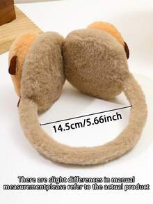 Women's Fluffy Capybara Ear Warmer, Capybara Floral Design Ear Warmer, Fashionable & Warm Ear Warmer For Women In Autumn/Winter Ear Muffs - Capybara - View 8