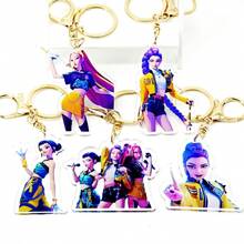 1pc Acrylic Team Cartoon Character Keychain, Bag Charm, Car Key Chain, Cute Cartoon Keyring, Bag Decoration, ANITEEZ Kpop Yun Ho & Ryu Sang Fan Gift - Multicolor - View 10