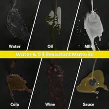 18英寸黑色三口袋防水腰围裙，男女通用服务员/侍应生围裙 - 黑色 - 查看 5