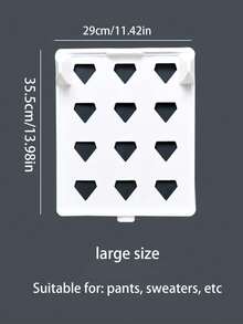 1pc Stacking Clothes Storage Artifact Slouchy Stacking Board Sweater Folding Board T-Shirt Shirt Sorting Pajama Cabinet Classification - Multicolor - View 8