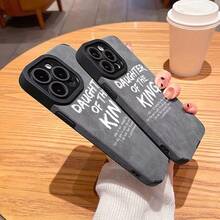 Funda para iPhone 16 Pro Max con patrón de letras blancas, compatible con iPhone 11 13 15 14 12 Pro Max XR XS Max X 8 7 Plus 2020 SE, funda suave a prueba de golpes, funda gráfica para hombres, regalo de Navidad, adecuada para niños y niñas - Colores mixtos - Ver 6