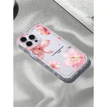 Hibiscus Floral Pattern Print Phone Case Compatible With IPhone & Compatible With  GalaxyCompatible With  Galaxy Waterproof Shockproof Anti-Fall Scratch Resistant - 無色 - 查看 7