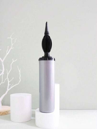 3/2/1 件套气泵、气球夹，28.5厘米，手动气泵，气球充气器，适用于气球充气，手动泵，简约多功能设计，灰色/金色/蓝色/紫色/绿色可选，适合圣诞节和生日派对