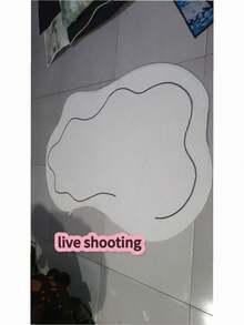 1 قطعة سجادة صناعية من الكشمير البيج الناعمة جداً، قابلة للغسيل، فاخرة، مناسبة لغرفة النوم والصالة والاستخدام الداخلي/الخارجي، بتصميم إبداعي وأسلوب بسيط، سجادة زخرفية