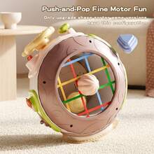 1个婴儿卡通狮子拍手鼓多功能声光音乐早教玩具，适合日常使用 - 彩色 - 查看 9