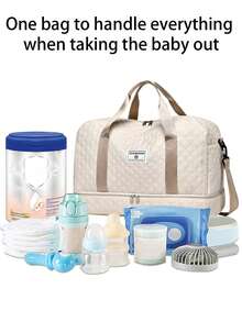 1 Stück Kinder Reise Aufbewahrungstasche: Ausgestattet mit den Funktionen einer Wickeltasche, Mutterschaftstasche und Schwangerschaftstasche. Sie hat ein großes Fassungsvermögen und ist wasserdicht und langanhaltend. Geeignet für Jungen und Mädchen. Sie kann an einer Schulter getragen werden. Sie ist ein Muss für Reisen und auch ein ideales Geschenk für Feste.