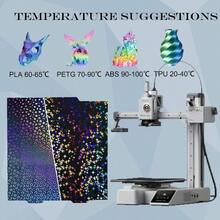 PEO PET Placa de construccin para Bambulabs a1 - Galaxia PEY+caleidoscopio PEK - Ver 5