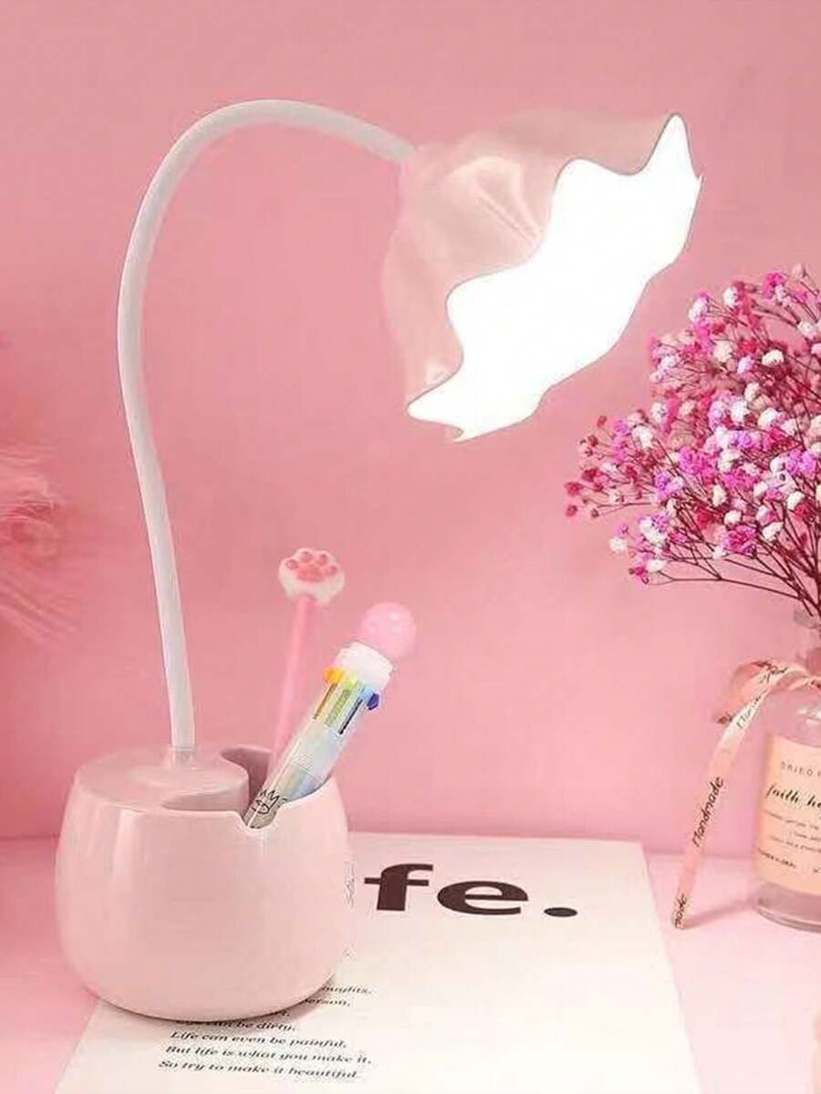 1 قطعة مصباح مكتب عالي الجودة، مصباح طالب LED أسلوب INS الأكثر مبيعًا، مصباح مكتب مراعي للعين للسكن والغرفة والقراءة والكتابة، حامل أقلام، إضاءة رومانسية، مناسب للصالة والغرفة والحمام وديكور المنزل والسفر والزفاف والحفلات وعيد الميلاد، هدية للرجال والأمهات والآباء والأصدقاء المقربين والمعلمين وأعياد الميلاد والسنة الجديدة، اكسسوارات، هدية ممتعة، يأتي مع كابل البيانات