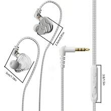 In-Ear Headphones With Detachable Mic - Noise Cancelling, USB-Powered Wired Earbuds, Compatible With PC/Phone/Tablet, For Gaming, Sports, Music - Ideal For Audiophiles & Professionals, Workout Earbuds, Sleek Design, Durable Build, Noisecanceling Headphones, Fitness Enthusiasts, Earbud, Earphone Wired, Earpod, Wired Earphone, Type C Earphone, Headphone Wired - trắng - Xem 5