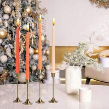10 Inch Gradient Taper Candles,Set Of 4 Tapered Candle, Tall Candlesticks,Conical Stick Candles,Less, For Home Dinner, Party, Wedding, Halloween, Christmas (Orange Series, 10inch){Inchcolor_nameinch:InchOrangeseriesinch,Inchsize_nameinch:Inch10inchinch} - 橘色系列 - 查看 3