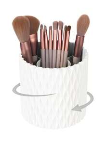 1/Pc Plastic Makeup Box, Modern Geometric Design Case For Home,For Holiday Beach, Bathroom Collection, Bedroom Collection, Large Capacity