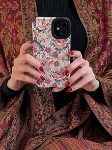1 chiếc khăn choàng Pashmina ấm áp, phong cách Bohemian thanh lịch, họa tiết Paisley Jacquard dành cho nữ, kiểu dáng giản dị, có tua rua, thích hợp cho mùa thu/đông, đi biển, du lịch. - Màu Đỏ Sâu - Xem 5
