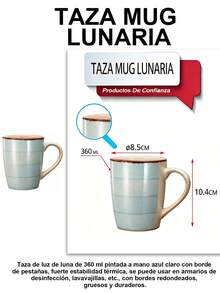 Esta taza cilíndrica presenta un esmalte variable, elaborada en gres resistente a altas y bajas temperaturas, duradera y poco propensa a romperse. Los esmaltes, ricos y variados, conservan su color y son aptos para el uso diario, incluso para té, café y zumo. Se ofrecen múltiples colores de esmalte para satisfacer diferentes preferencias estéticas. - 104830 Azul claro - Ver 4