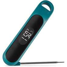 Dash Precision Quick-Read Meat Thermometer - Kitchen and Outdoor Cooking Thermometer with Digital LCD Display - BBQ, Chicken, Seafood, Steak, Turkey, & Other Meat, Batteries Included(Una talla Color verde azulado.) - Tipo 1 - Ver 2