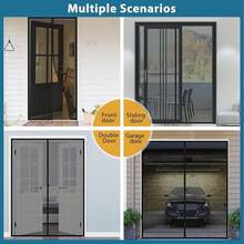 Magnetic Screen Door Mesh: High Density Net-Within-Network Screen Doors Size 34inchx81inch Fit Door 32x80 Inch, With Windproof Hasp & Powerful Magic Force, Efficiently Dustproof & Keep Bugs Out{Inchsize_nameinch:InchFitDoorSize32x80Inchinch} - Kích thước cửa vừa vặn 32x80 inch - Xem 7