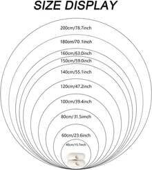 VIKAMA Tema navideño rojo Falda de árbol de Navidad Copo de nieve Estampado de Papá Noel Falda de árbol de Navidad Cojín Decoración navideña - XSQ-B50 - Ver 5