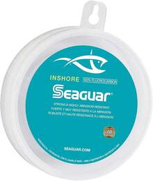 Seaguar - Líder de Pesca de fluorocarbono en la , Fuerte y Altamente Resistente a la abrasión, excelente Resistencia al Impacto y al Nudo, hundimiento rápido y prácticamente Invisible bajo el - 25 libras/100 yardas - Ver 8