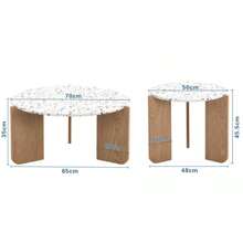 Modern Modular Coffee Table, Side Table, Living Room Coffee Table Set, Sofa And Balcony Side Table, Set Of 2