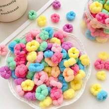 50 قطعة في العبوة ربطات شعر للحيوانات الأليفة فائقة المرونة، بدون تلف للشعر، قابلة لإعادة الاستخدام