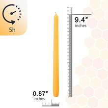 Beeswax Taper Candle Dripless Candlesticks,7inch Natural Bees Wax Candles Less Tapered Candle For Home Meditation For Home Meditation Prayer Dinner Decor,2pcs 8D-BEE{Inchcolor_nameinch:Inch8D-BEESWAXinch,Inchsize_nameinch:Inch10INCHinch} - 8D-蜂蠟 - 查看 6