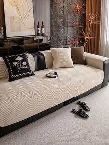 1件防水沙发套，加厚保暖，适合秋冬季节，柔软亲肤，可机洗，宠物友好，防污耐用，四季皆宜，节日装饰家具保护套，适用于1/2/3/4座沙发扶手靠背。 - 卡其色 - 查看 4