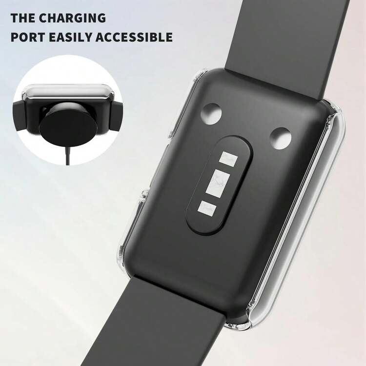 BEIMUSON Watch Case Compatible For Galaxy Fit3, Protective PC Frame Face Cover Built-In Tempered Glass Screen Protector, Scratch Resistant Shock Absorbing - Multicolor - View 7