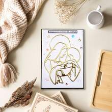 1 szt. Metalowe wykrojniki do scrapbookingu z motywem narodzin dziecka do samodzielnego tworzenia albumów, dzienników, kartek okolicznościowych, tłoczonych ozdób papierowych, dekoracyjnych szablonów do scrapbookingu z kartkami okolicznościowymi