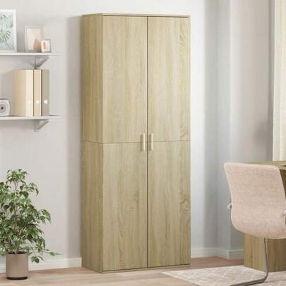 vidaXL Highboard Sonoma-Eiche 70x35x180 Cm Holzwerkstoff