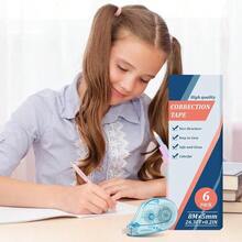White Correction Tape Correction Tape Easy To Use Instant Correct Wrong Writing At Anytime Writing Supplies For Office And School 12 Packs - 6 - Xem 6