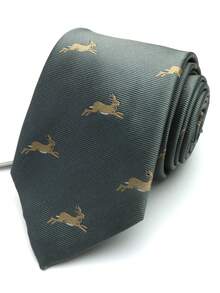 1pc Handmade Animal Print Unisex Necktie, Suitable For Casual, Streetwear, Business, Party, Wedding - Multicolor - View 6