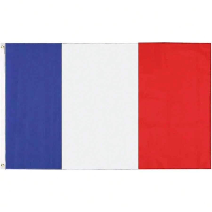 Bandera Francia Poliéster 90x150 - Blue, White, Red - Patriótico - Decoración patriótica, celebraciones nacionales - Bandera - 1 - Ver 1