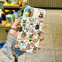 Funda para phone con diseño de meteorito, suave y a la moda, compatible con phone 16 Pro/15 Pro/14 Plus/14 Pro, con estampado de meteorito y ondas de colores. Resistente a golpes. - Colores mixtos 3 - Ver 1