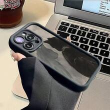 Funda para teléfono compatible con iPhone 17 aire/16/15/14/13/12/11. Profesional máximo 14/15/16 Además, 16E, 12/13mini, X/XS/XR/XSMax, compatible con Samsung Galaxy. A03/A03S/A04/A04E/A05/A05S/A06/A12/A13/A15/A16/A21S/A24/A25/A32/A34/A35/A54/A55, S20/S21/S22/S23/S24 FE/Plus/Ultra, F15, M35/M55, Note20/Note20Ultra Funda para teléfono, carcasa suave de TPU, protección total antideslizante y anti-caída, serie Sky Eye, carcasa suave de TPU, estilo coreano minimalista - Negro - Ver 2