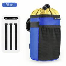 WEST BIKING Bicycle Warm Water Bottle Bag (Large-Capacity Handlebar Cycling Bag) - Thermal Insulation Fabric, Large-Capacity Design, Handlebar-Mounted, Waterproof Zipper, Compatible With Most Water Bottles, Cycling Gear - Multicolor - View 12