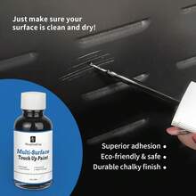 Black Touch Up Paint, Multi-Surface Touch Up Paint Pen, Suitable For Wall, Metal, Wood, Floor, Appliance Maintenance, Refrigerator, Dishwasher, Dryer, Washing Machine, Microwave Oven And Other Household Appliances High-Gloss Paint Repaint. 1.5 Fl Oz - 黑色 - 查看 7