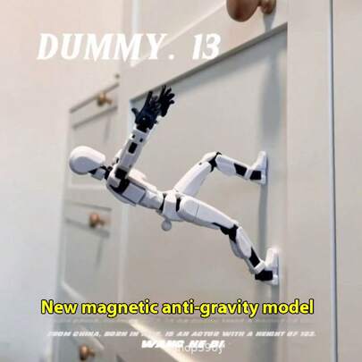 DIY Magnetic Articulated Figure, 13 Movable Joints Full Body Posable, Anti-Gravity Jointed Doll, Desktop Decor, Creative Birthday/Holiday Gift, Influencer, Student