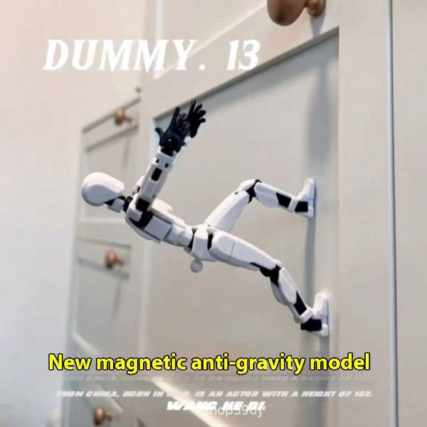 DIY Magnetic Articulated Figure, 13 Movable Joints Full Body, 3D Printed Posable Doll, Anti-Gravity Joints, Decoration, Desk Accessory, Creative, Birthday/Holiday Gift, Student