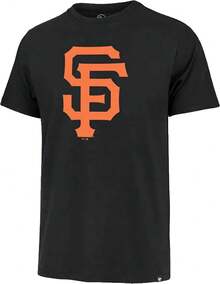 MLB Imprint Match Team Color Primary Logo Word Mark T-Shirt - 黑色 - 查看 1