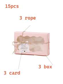 1/3/15pcs - Cookies & Pastries Boxes With Clear Window, Size: 7 X 4.3 X 1.5 Inches, Kraft Paper Material, Premium Baked Goods Gift Boxes For Desserts, Weddings, Parties, Christmas, Birthdays - Multicolor - View 13