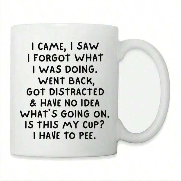 Perdido en los pensamientos, confundido y necesitando un descanso, taza de café de 11 onzas