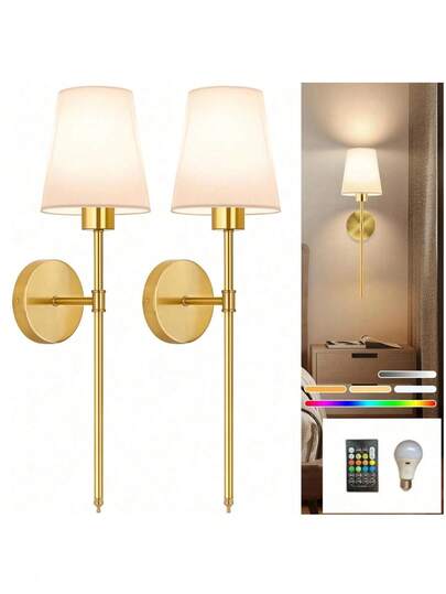 Rechargeable Wand Lamps, Detachable Remote Control Bulbs, Adjustable RGB Temperatures, Wireless Lights Living Room, Bedroom, Bedside, Stairs, Indoor Lighting view 2