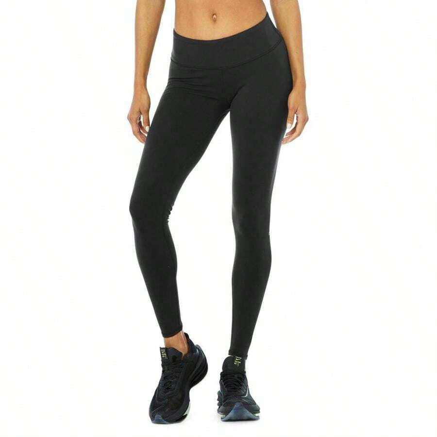 Alo Yoga Airbrush Legging - Black |  | Pilates Set - 黑色 - 查看 1