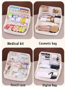 Túi đựng thuốc du lịch xách tay Túi đựng đồ trang điểm Túi đựng mỹ phẩm có túi đựng nhỏ đựng thuốc Túi đựng đồ tiện lợi có lưới dạng lưới Ví đựng được nhiều dung tích Túi đựng đồ vệ sinh cá nhân lớn có khóa kéo kép nhiều ngăn dành cho nam/nữ Túi đựng đồ vệ sinh cá nhân du lịch cự ly ngắn Túi đựng đồ thiết yếu khi trở lại trường Túi đựng đồ chống thấm nước - Nhiều màu - Xem 2