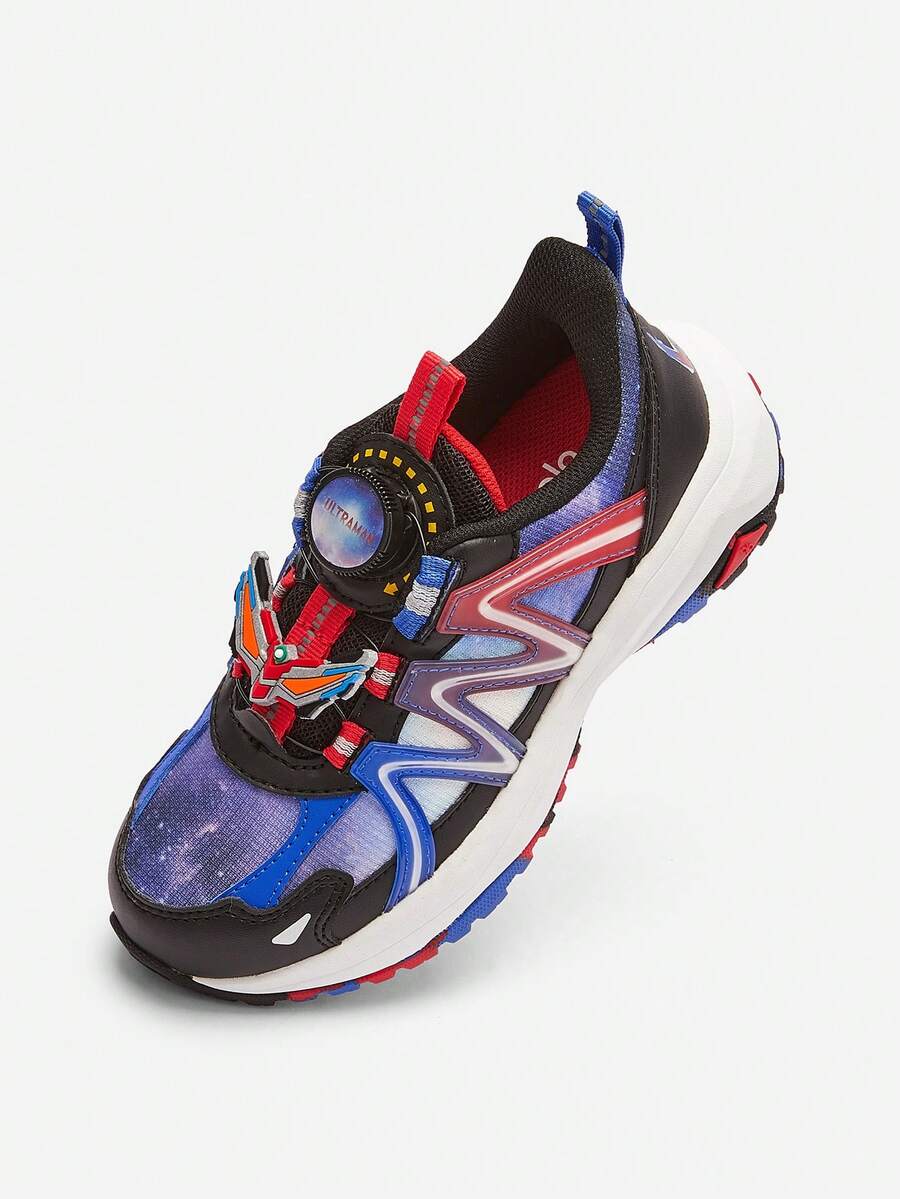 Balabala 奥特曼IP男童户外运动鞋，2025秋冬季防水 - 藍紅色調 - 查看 1