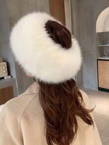 人造毛皮发箍，蓬松毛绒头饰，时尚百搭发饰 - 多色 - 查看 9