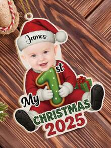 Individuell geformte Holzverzierungen, Mein erstes Weihnachts-Baby-Ornament, Geschenke für Babys und Eltern, Weihnachtsgeschenke, Weihnachtsschmuck, Multifunktional, ideale Geschenke für ihn, Teeraum, Zuhause, Garten, Büro, für Jahrestage, Valentinstag, Muttertag, Vatertag, Abschluss, Einweihung, Herbstdekoration, elegantes Wohnen, kunstvolles Leben